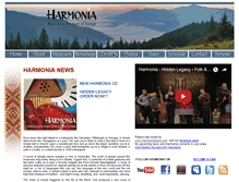 Tablet Screenshot of harmoniaband.com